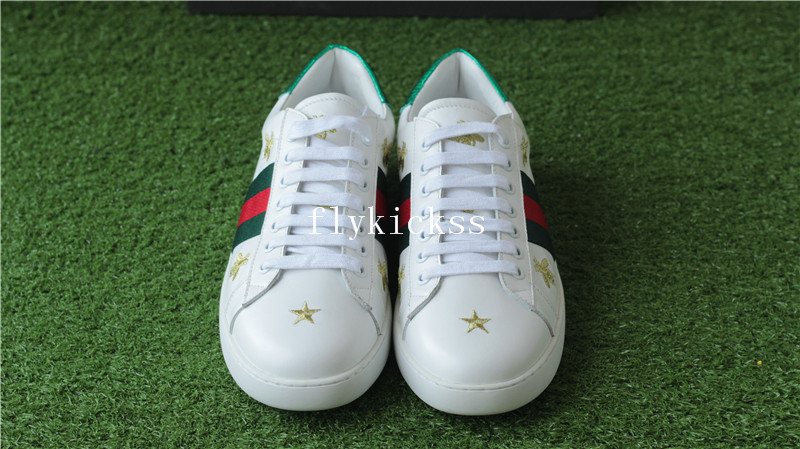 GC Ace Embroidered Sneaker White Bee & Star